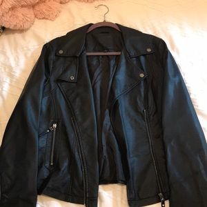 Faux leather jacket